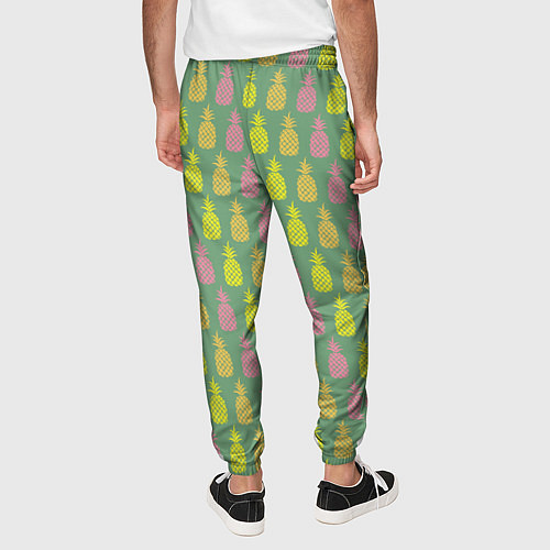 Мужские брюки Шествие ананасов / 3D-принт – фото 4