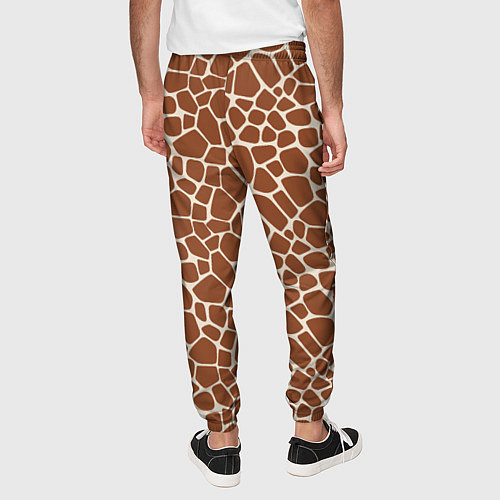 Мужские брюки Шкура Жирафа - Giraffe / 3D-принт – фото 4