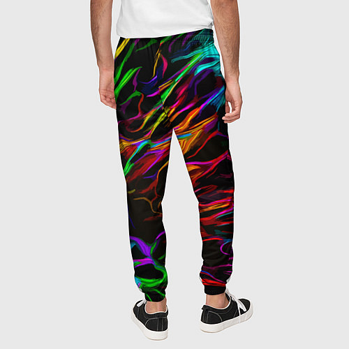 Мужские брюки Neon pattern Vanguard / 3D-принт – фото 4