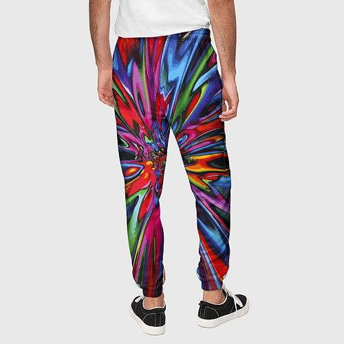 Мужские брюки Color pattern Impressionism / 3D-принт – фото 4