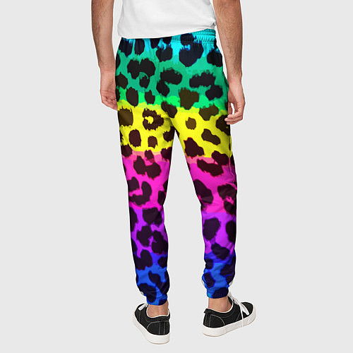 Мужские брюки Leopard Pattern Neon / 3D-принт – фото 4