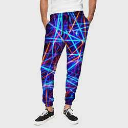 Брюки на резинке мужские Neon pattern Fashion 2055, цвет: 3D-принт — фото 2