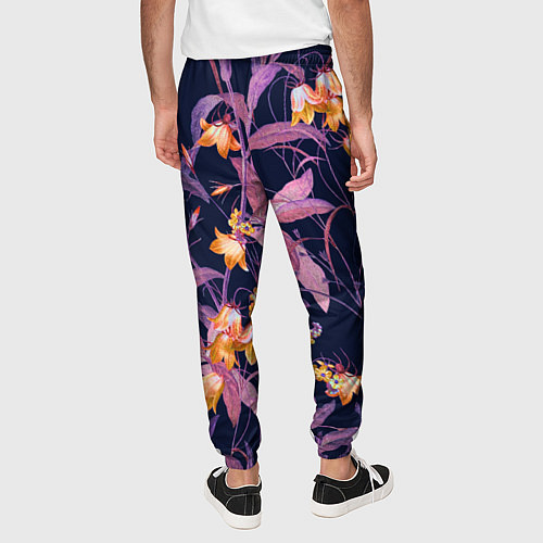 Мужские брюки Цветы Колокольчики / 3D-принт – фото 4
