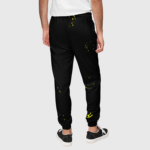 Мужские брюки Nirvana паттерн смайлы / 3D-принт – фото 4