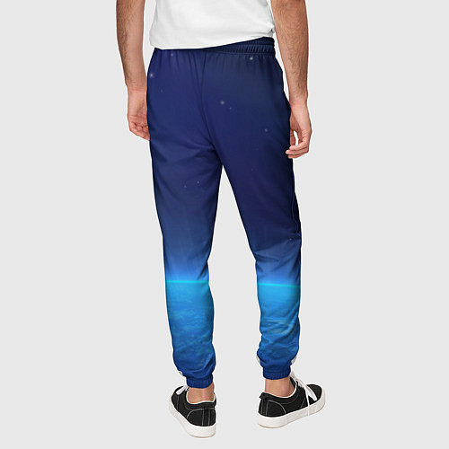 Мужские брюки Планета вид из космоса / 3D-принт – фото 4