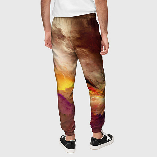 Мужские брюки Красочная пасмурность / 3D-принт – фото 4