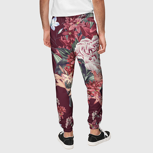 Мужские брюки Цветы Прекрасный Букет / 3D-принт – фото 4