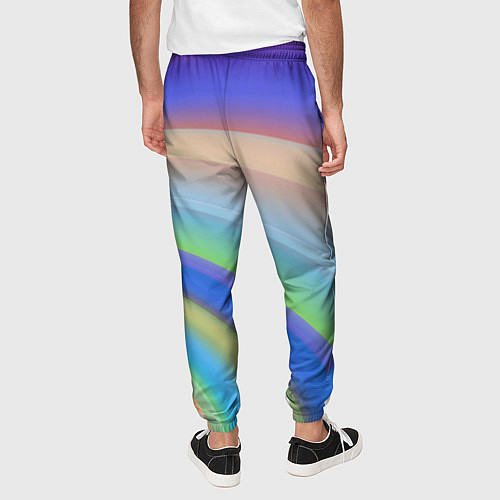 Мужские брюки Все цвета радуги / 3D-принт – фото 4