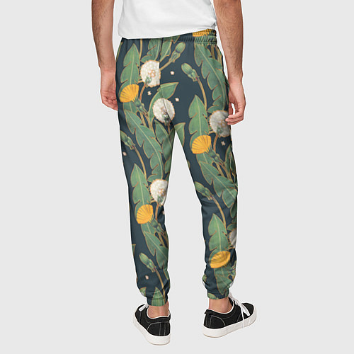 Мужские брюки Цветение одуванчиков / 3D-принт – фото 4