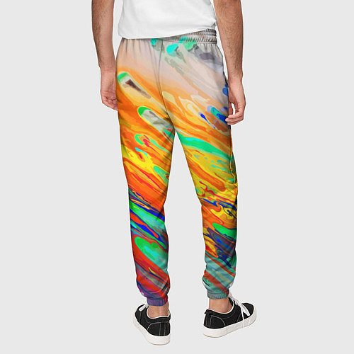 Мужские брюки Буйство красок Лето Riot of colors Summer / 3D-принт – фото 4