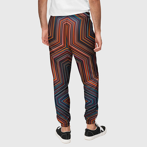 Мужские брюки Симметрия в геометрии цвета / 3D-принт – фото 4