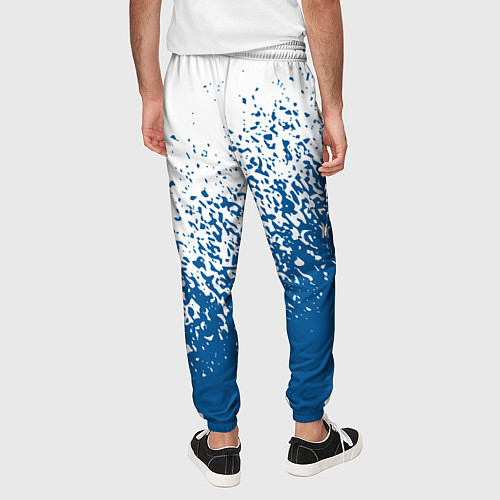 Мужские брюки Psg синие брызги / 3D-принт – фото 4