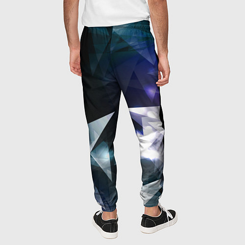 Мужские брюки Алмазные треугольники / 3D-принт – фото 4