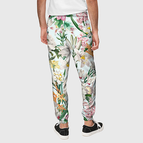 Мужские брюки Цветы Для Невесты / 3D-принт – фото 4