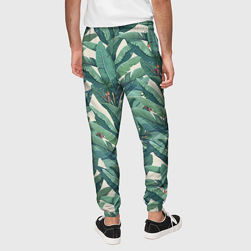 Мужские брюки Листья Банановых Деревьев / 3D-принт – фото 4