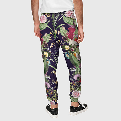 Мужские брюки Цветы В Букетах / 3D-принт – фото 4