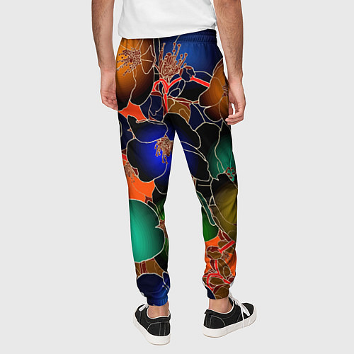 Мужские брюки Vanguard floral pattern Summer night Fashion trend / 3D-принт – фото 4
