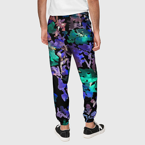 Мужские брюки Floral pattern Summer night Fashion trend 2025 / 3D-принт – фото 4