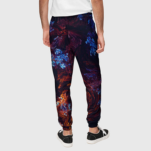 Мужские брюки Синие и Красные Коралловые Рифы / 3D-принт – фото 4