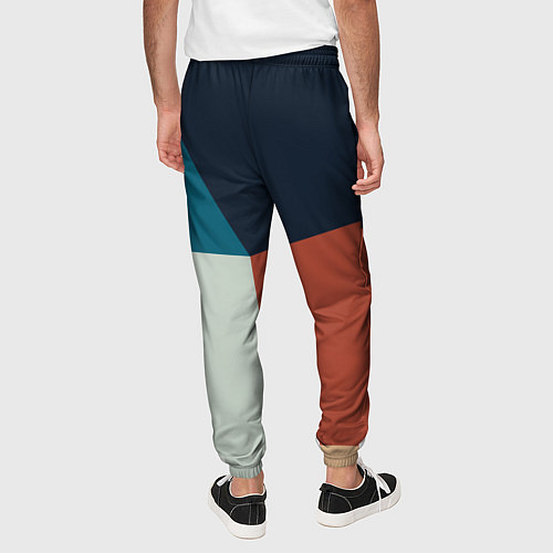 Мужские брюки Абстракция из фигур / 3D-принт – фото 4