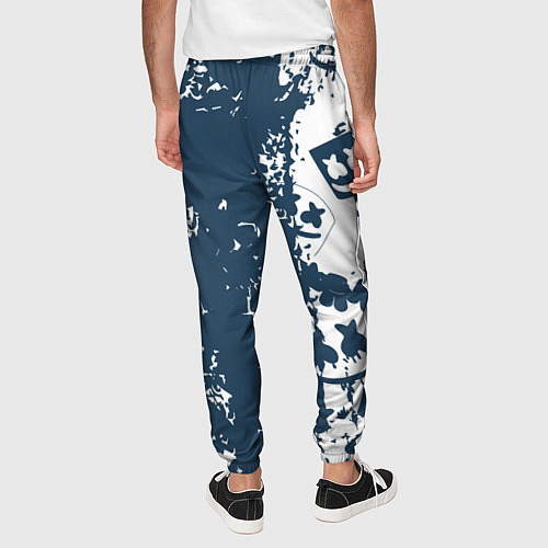 Мужские брюки Marshmello паттерн / 3D-принт – фото 4