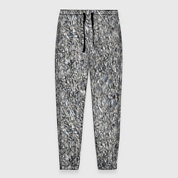Брюки на резинке мужские Фольга мелкая, цвет: 3D-принт
