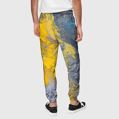 Мужские брюки Извержение Красок / 3D-принт – фото 4