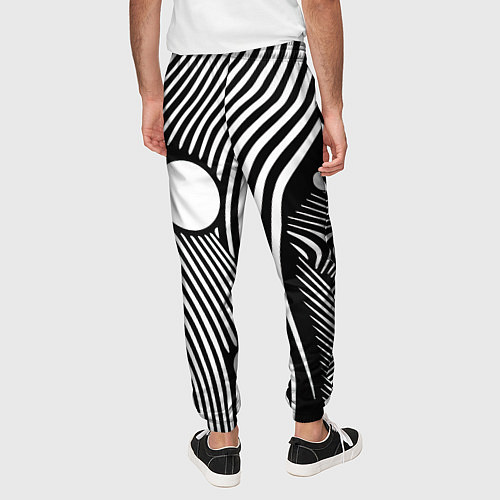 Мужские брюки Geometric vanguard composition Fashion trend / 3D-принт – фото 4