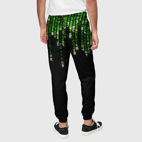 Мужские брюки Дождь Из Японских Иероглифов / 3D-принт – фото 4