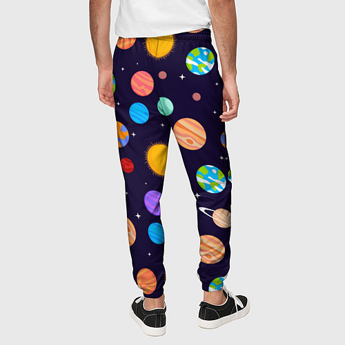 Мужские брюки Солнечная Система Планет / 3D-принт – фото 4