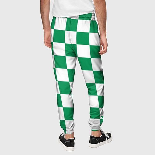 Мужские брюки ФК Ахмат на фоне бело зеленой формы в квадрат / 3D-принт – фото 4