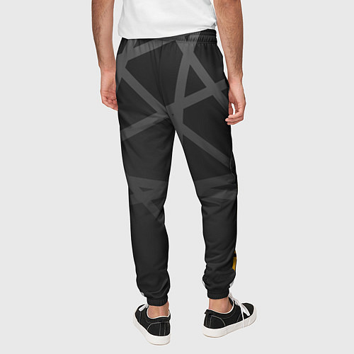 Мужские брюки PORSCHE : ГЕОМЕТРИЧЕСКИЕ ЛИНИИ / 3D-принт – фото 4