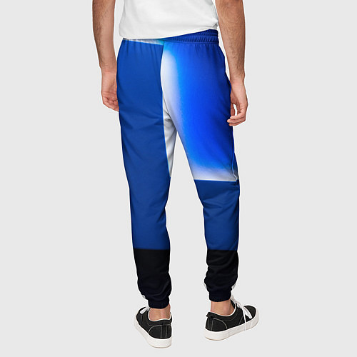 Мужские брюки Абстрактные геометрические фигуры - Cиний / 3D-принт – фото 4