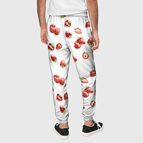 Мужские брюки Клубничка, паттерн / 3D-принт – фото 4