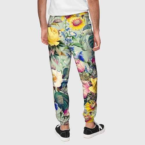 Мужские брюки Солнечные Цветы / 3D-принт – фото 4