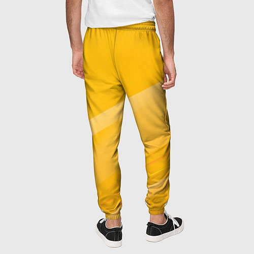 Мужские брюки Sevilla желтая абстракция / 3D-принт – фото 4