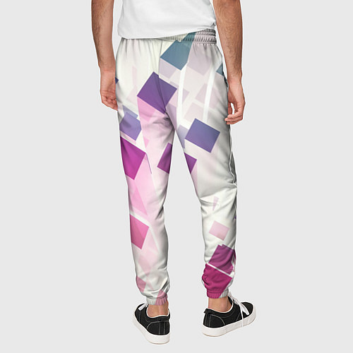 Мужские брюки Неоновый эквалайзер-негатив / 3D-принт – фото 4