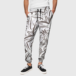Брюки на резинке мужские Кружево мандал, цвет: 3D-принт — фото 2