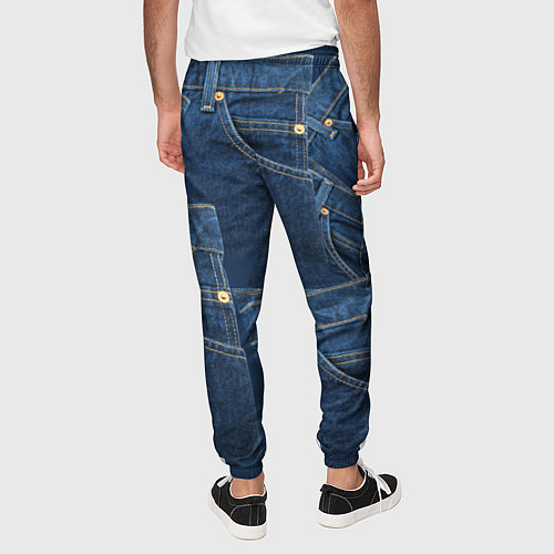 Мужские брюки Джинсовка jeans / 3D-принт – фото 4