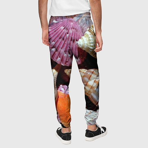 Мужские брюки Композиция из океанских ракушек / 3D-принт – фото 4