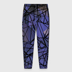 Мужские брюки Blue with black stripes pattern