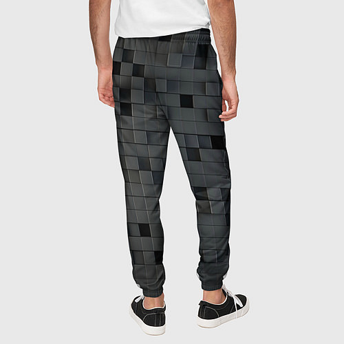 Мужские брюки Пиксельный объёмный паттерн / 3D-принт – фото 4