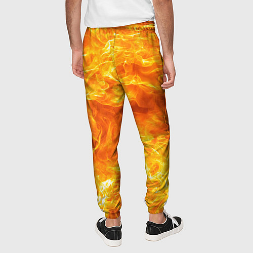 Мужские брюки Бушующий огонь / 3D-принт – фото 4