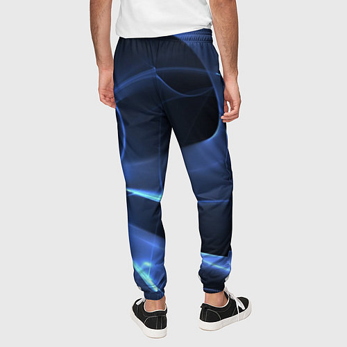 Мужские брюки Свечение - абстракция / 3D-принт – фото 4