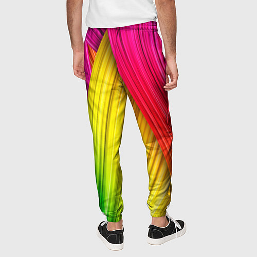 Мужские брюки Multicolored ribbons / 3D-принт – фото 4