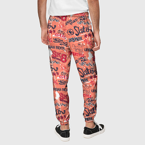 Мужские брюки Скейт граффити / 3D-принт – фото 4