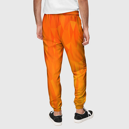 Мужские брюки Абстрактно-огненный узор / 3D-принт – фото 4
