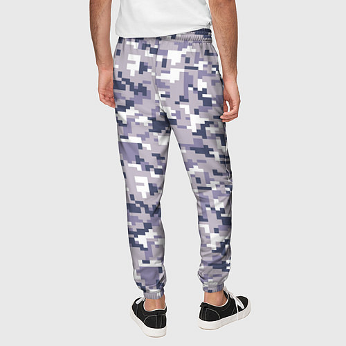 Мужские брюки Камуфляж ACUpat серый пиксель / 3D-принт – фото 4