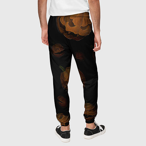 Мужские брюки Парящие тыквы Джека / 3D-принт – фото 4