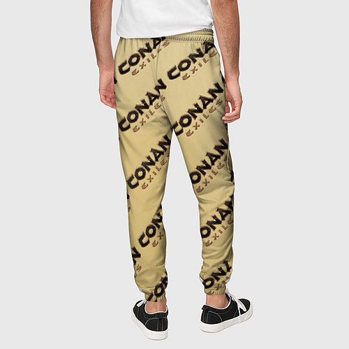 Мужские брюки Конан эксайлс узор / 3D-принт – фото 4
